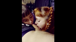 ????DOUBLE THE FUN! Laughing and Fucking in Front Of Friends POINT OF VIEW Threesome 