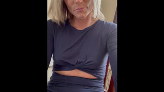 Naughty talking lady creampied twat explains being a chick