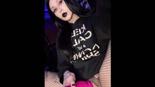 Thin goth whore has an extra tight vagina (teaser)