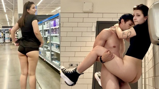 Teenie Makes Her Bf Wait In The Car While She Looks For A Huge Meat Stranger To Use