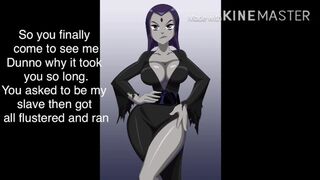 Raven Teenie Titans JOI (pissplay,assplay,extreme Edging,breathplay)