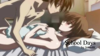 School Days Game - MASSIVE Video [2d Anime, 4K A.I. Upscaled, Uncensored]