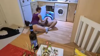 The luckiest home-made plumber filmed with a cam.
