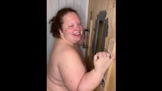 GloryHoleSub deepthroats and blows jizz after sloppy blowjob