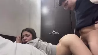 College Classmate Came to my Room to do Homework