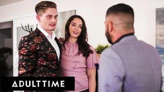ADULT TIME - Bisexual Boss Gives Wild Assistant A Cum-Shot With Her boyfriend's Help! MMF THREESOME!