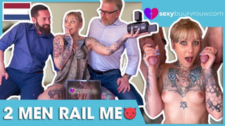 Dutch MMF with tattoo whore: NAYOMI SHARP (NETHERLANDS) - SEXYBUURVROUW