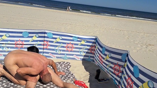 Horny stepsister hammered by the sea, we were not alone. Holiday fuck Laluna-Love