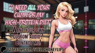 A Muscle Chick Bimbo Needs Your Jizz For Her Spunk Diet | Audio Roleplay