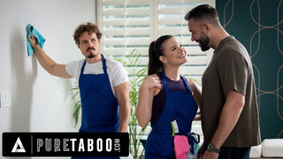 PURE TABOO House Cleaner Alison Rey Flirts With Rich Customer Will Pounder In Front Of Her Man