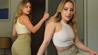 BREAKUP SEX with natural MASSIVE BUTT blonde - Anna Claire Cloud