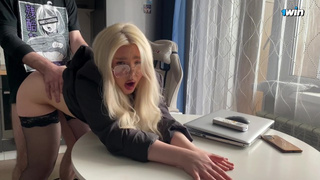 A misunderstanding with my tutor was resolved with a cute fuck.