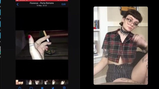 spinning a cigarettte in italy